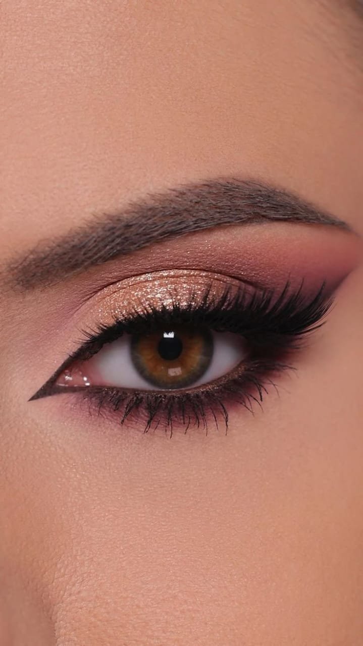 Eye makeup close up
